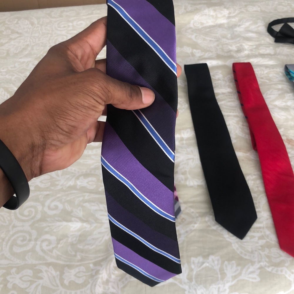 Men’s chaps Purple & Black Tie